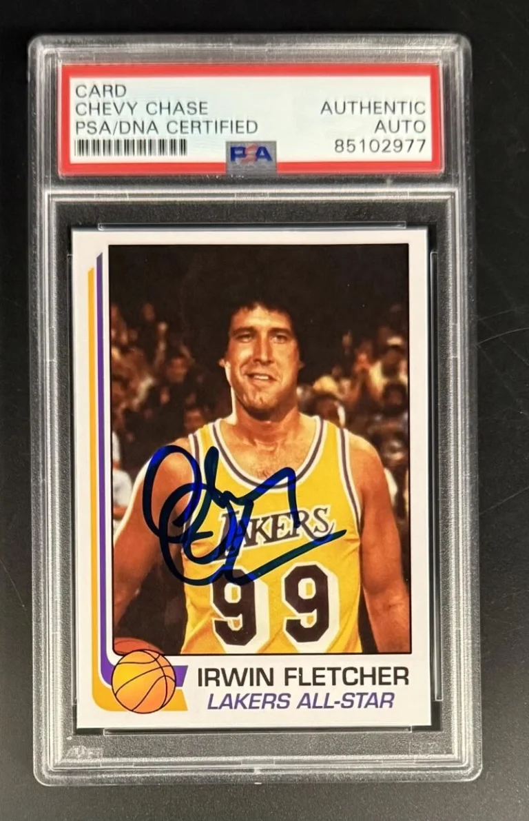 Chevy Chase Signed Autograph PSA/DNA COA Slab Rare Irwin Fletcher Trading Card