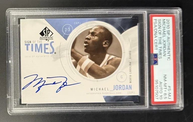 Michael Jordan Signed Autograph PSA/DNA COA Slab 2010 SP Mint 8.5 Trading Card