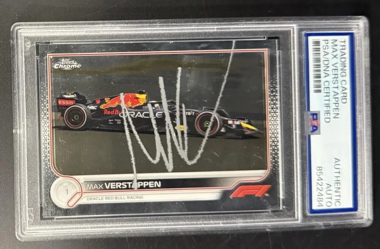 Max Verstappen Signed Autograph PSA/DNA COA Slabbed F1 Rare Topps Trading Card