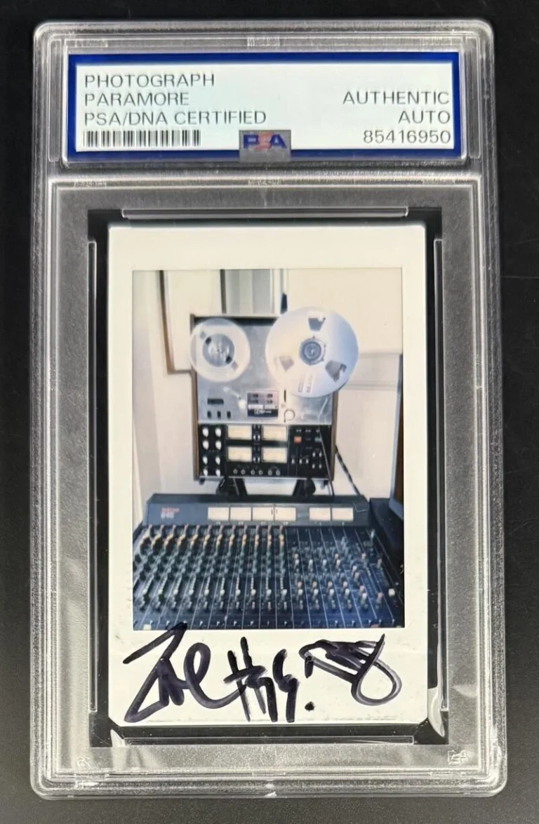 Paramore Full Band Signed Autograph PSA/DNA Promo Polaroid Hayley Williams +2