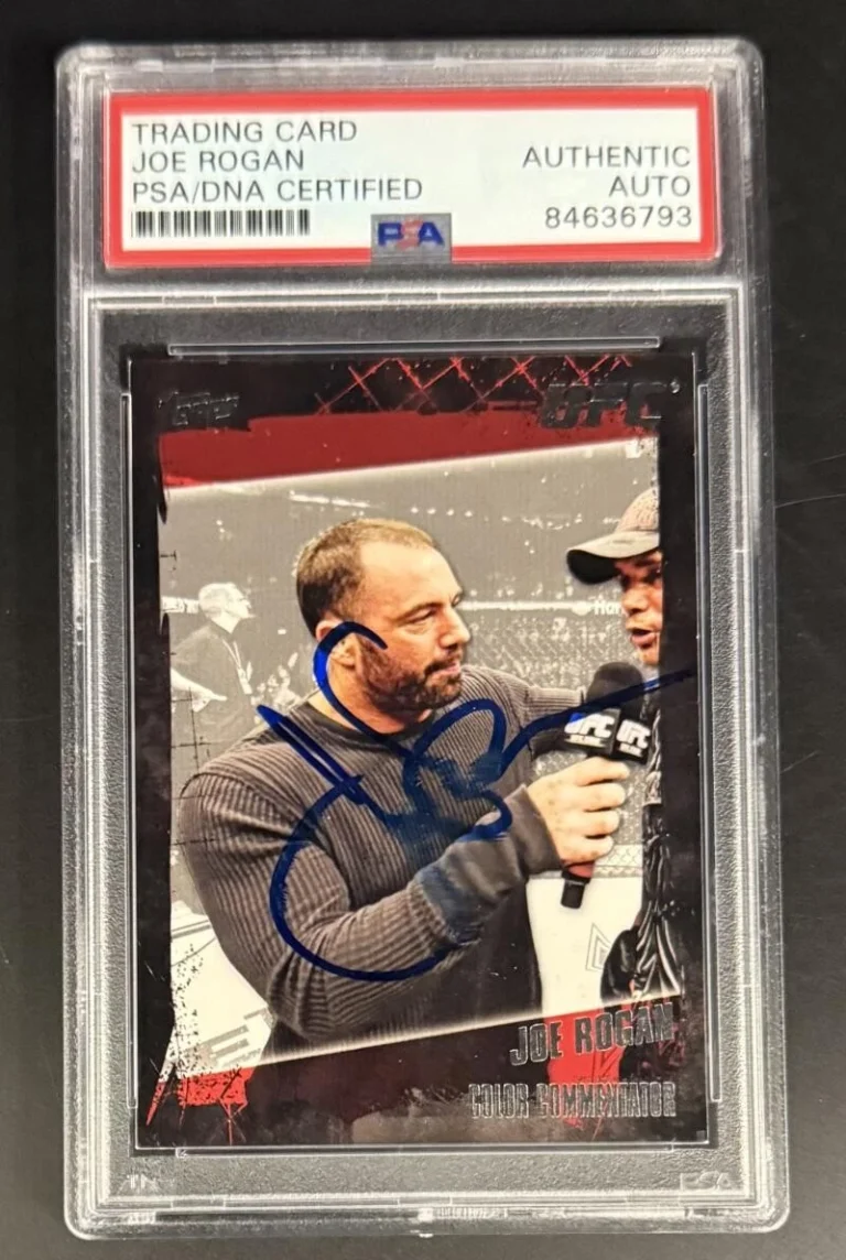Joe Rogan Signed Autograph PSA/DNA COA Slab UFC Color Commentator Trading Card