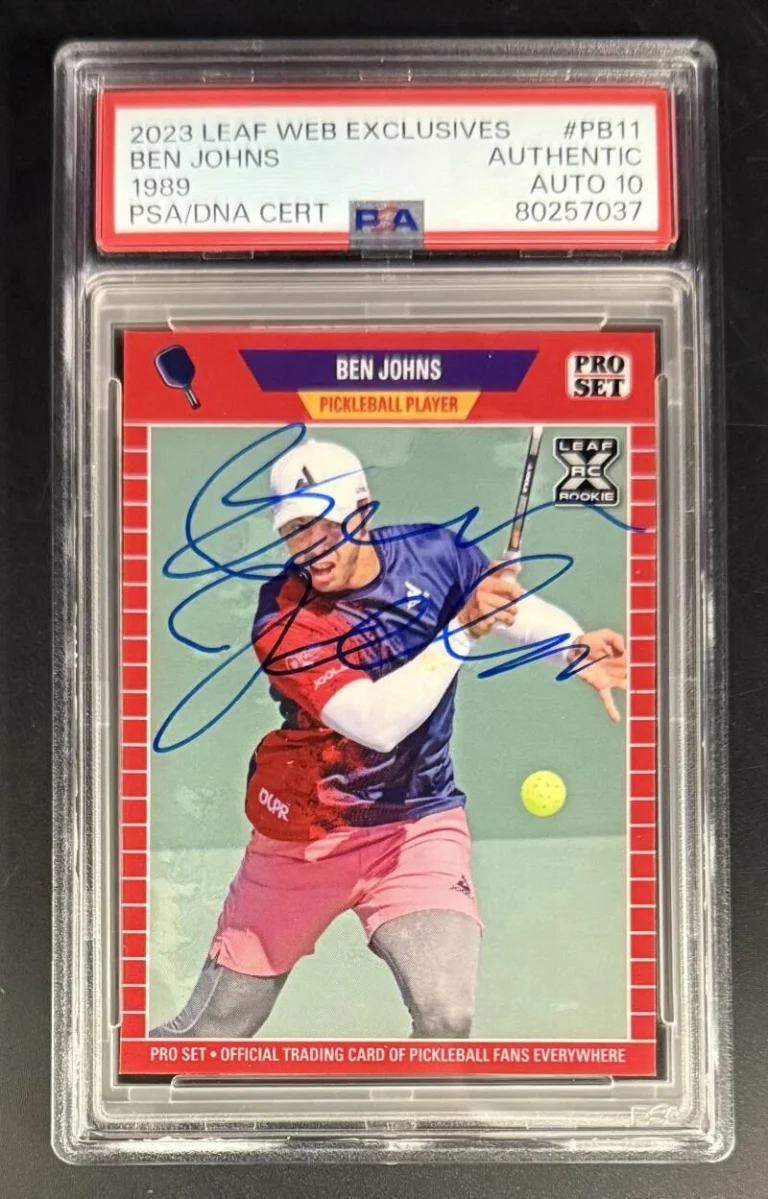 Ben Johns Signed Autograph PSA/DNA 2023 Leaf Rookie Card - GEM MINT 10 AUTO