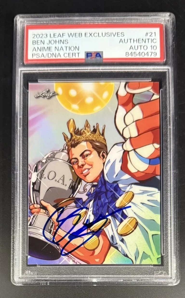Ben Johns Signed Autograph 2023 Leaf Web Exclusives Card GEM MINT 10 AUTO
