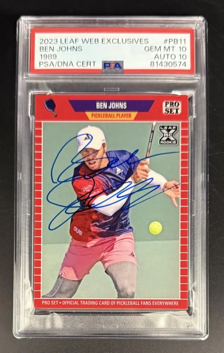 Ben Johns Signed Autograph PSA/DNA 2023 Leaf Rookie Card - GEM GRADE 10 AUTO 10