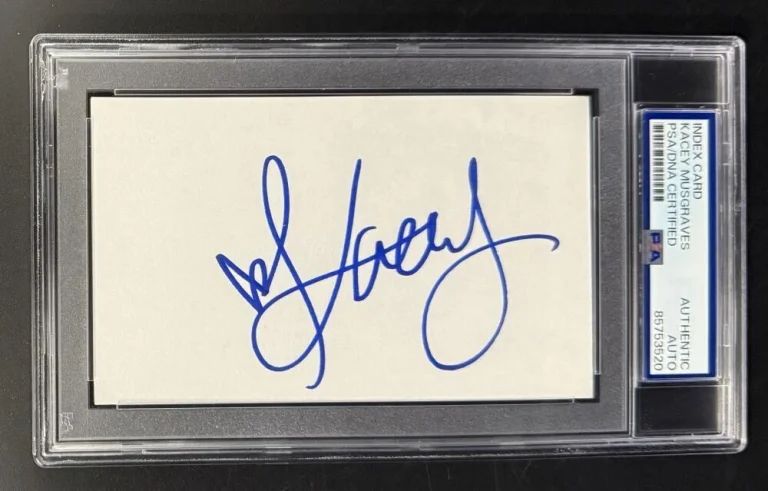 Kacey Musgraves Signed Autograph PSA/DNA Slabbed 3x5 Index Card - Country Music