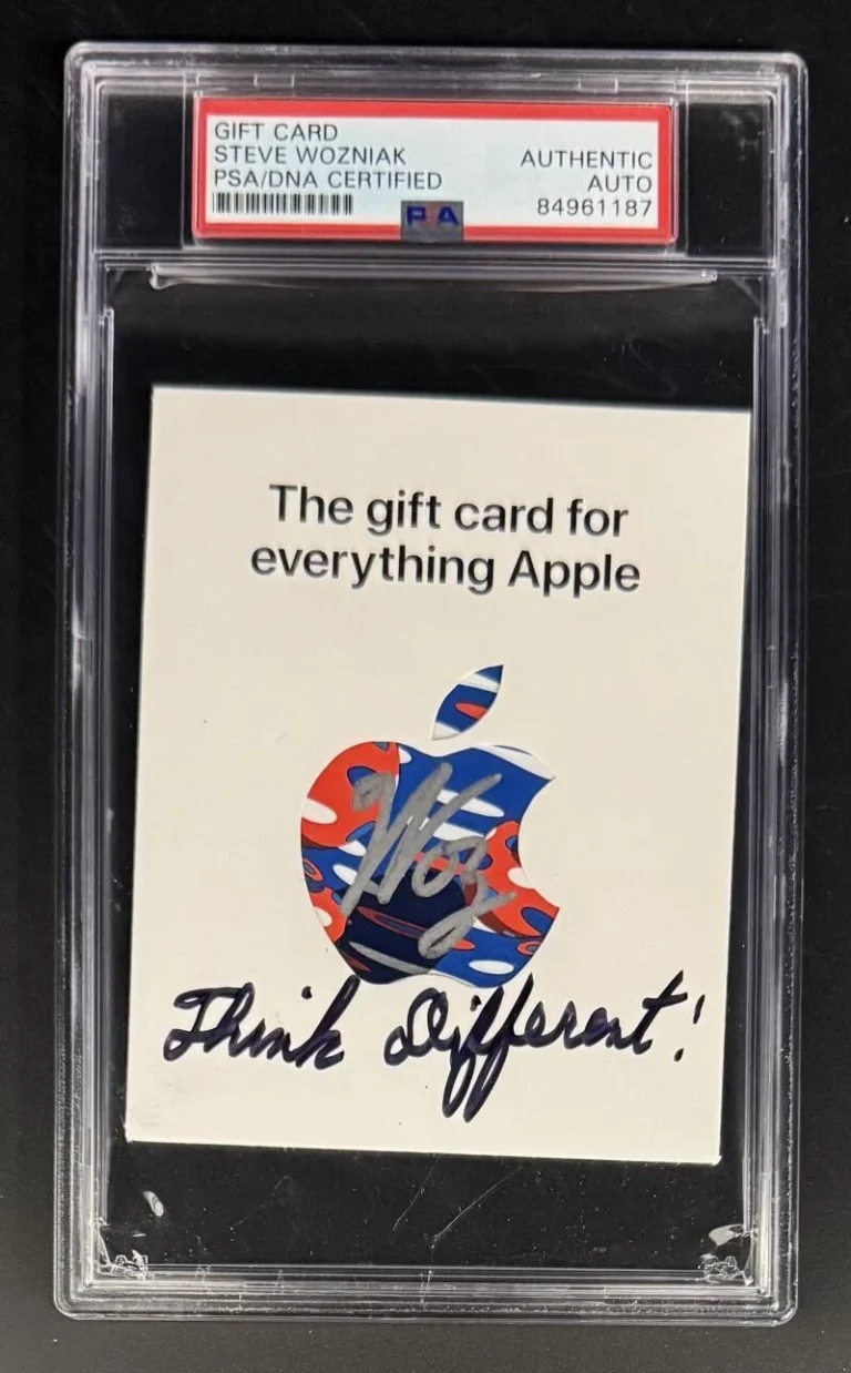 Steve Wozniak Signed Autograph PSA/DNA COA Slabbed History Apple Woz Gift Card A