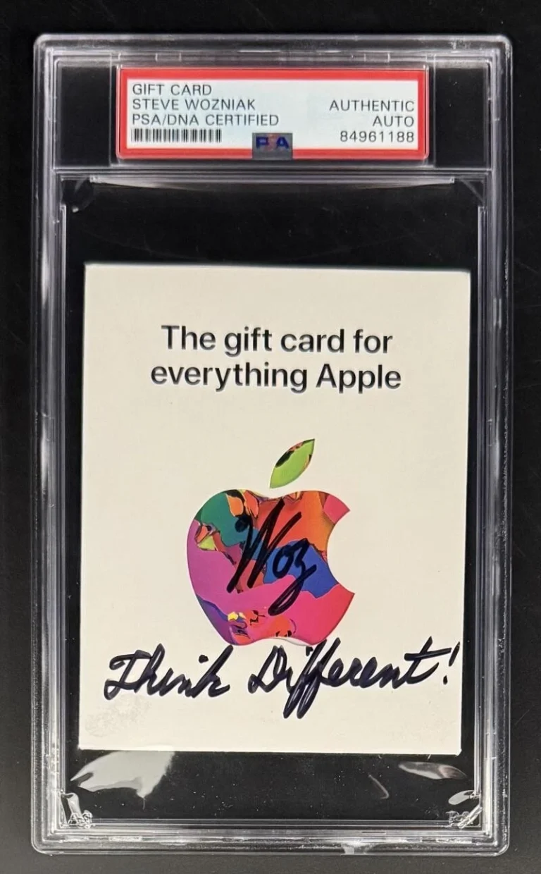 Steve Wozniak Signed Autograph PSA/DNA COA Slabbed History Apple Woz Gift Card B