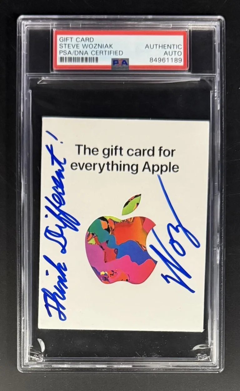Steve Wozniak Signed Autograph PSA/DNA COA Slabbed History Apple Woz Gift Card C