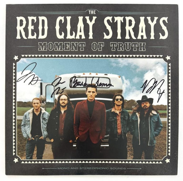 The Red Clay Strays x4 Autograph Moment of Truth Album Vinyl Record w/ JSA COA