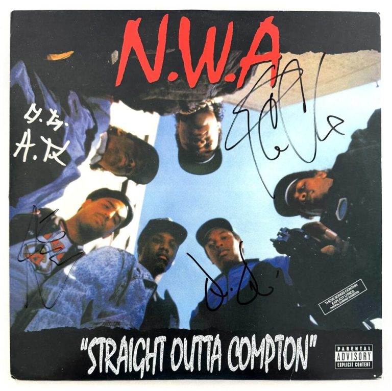 Straight Outta Compton Signed Autograph Album Record - Dr Dre Yella + w/ JSA COA