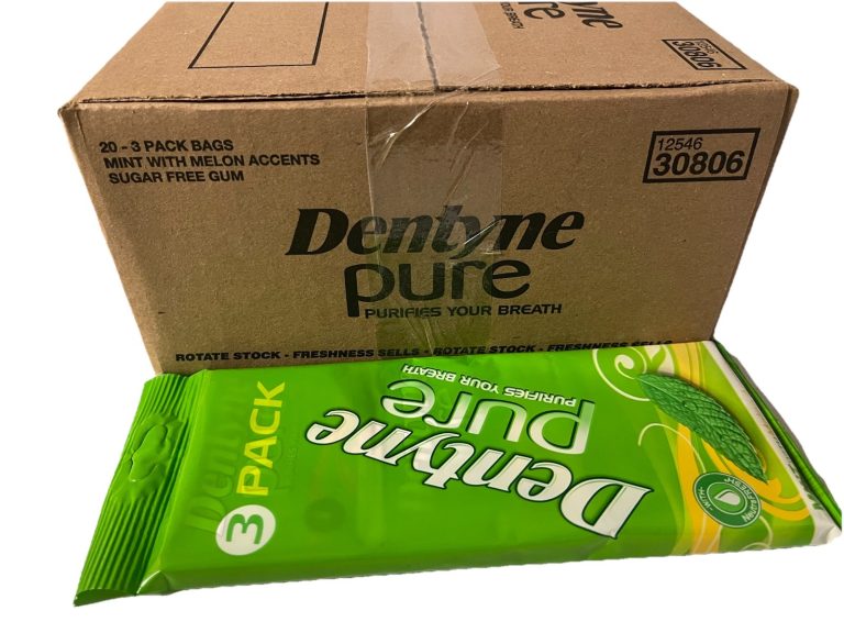 Dentyne Pure Mint w Melon Accents Sugar Free Gum 60 Packs 548 Pieces Total
