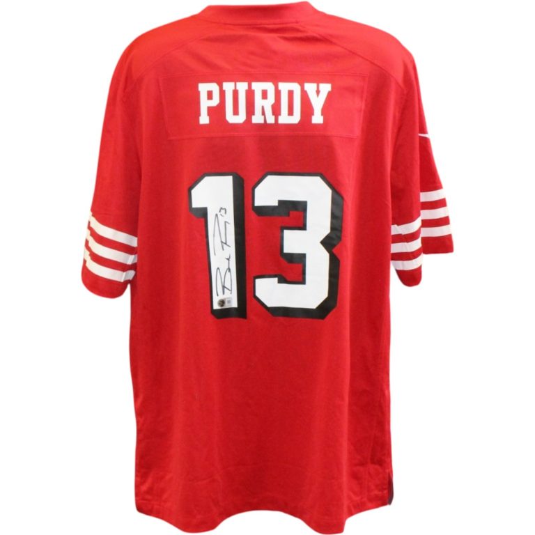 Brock Purdy Autographed San Francisco 49ers Nike Alt XL Jersey Beckett WIT 56918