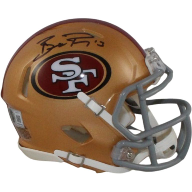 Brock Purdy Autographed San Francisco 49ers Mini Helmet Beckett Witness 56913