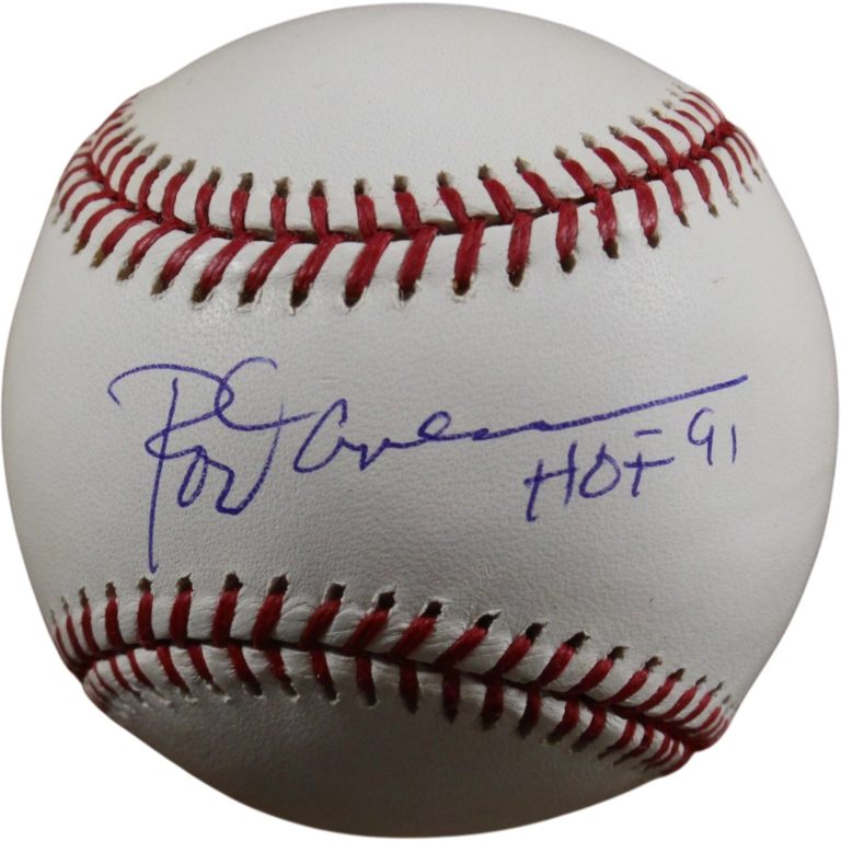 Rod Carew Autographed/Signed California Angels AL Baseball HOF 91 Beckett 56509