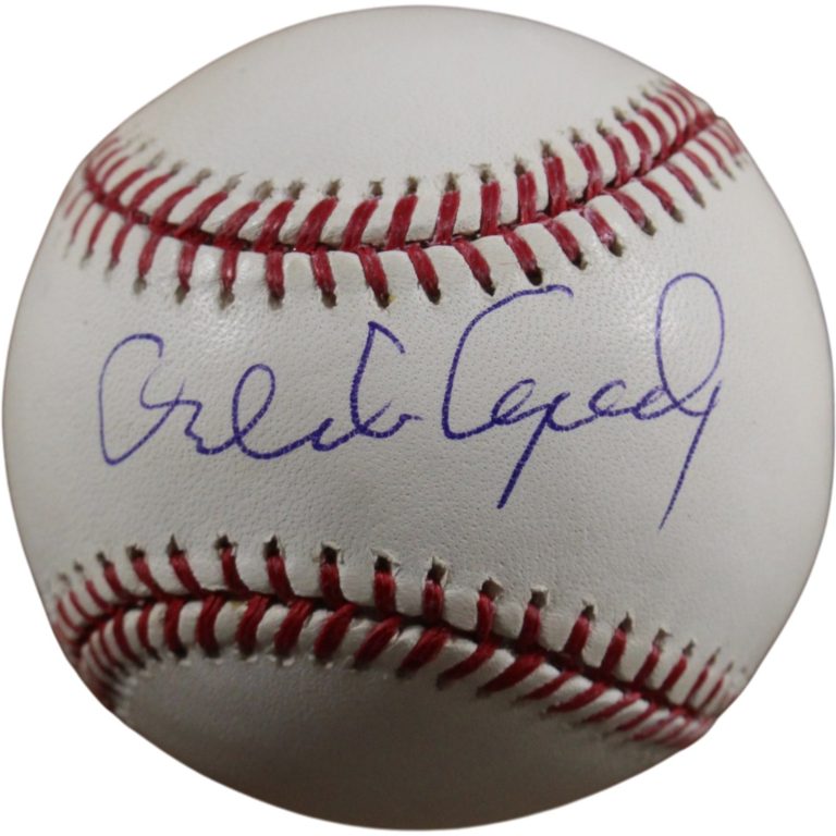Orlando Cepeda Autographed San Francisco Giants OML Baseball Beckett 56510