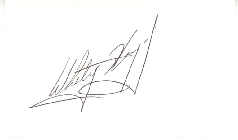 Whitey Herzog Autographed/Signed St Louis Cardinals Index Card Beckett 56544