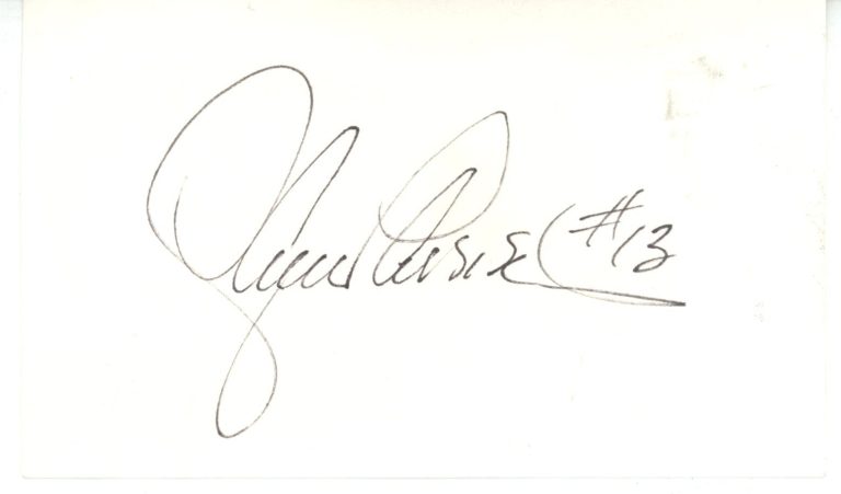 Lance Parrish Autographed/Signed Detroit Tigers Index Card Beckett 56543