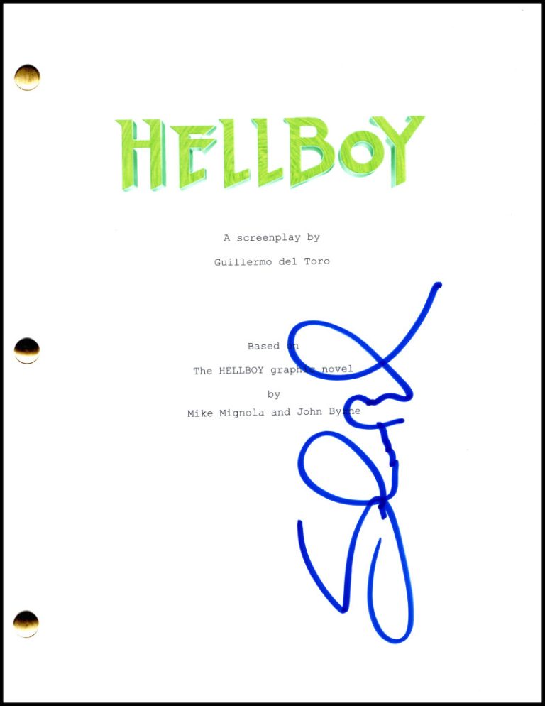 Selma Blair Signed Autograph Hellboy Full Movie Script Screenplay - Liz Sherman