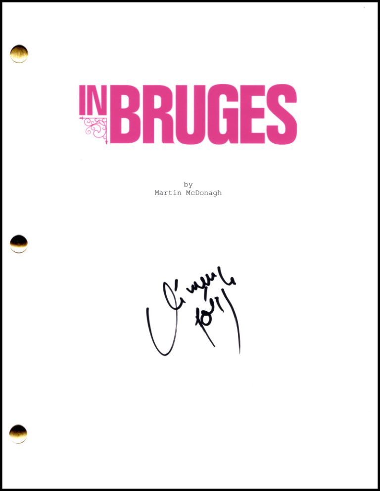 Clemence Poesy Signed Autograph In Bruges Full Movie Script Screenplay - Chloe