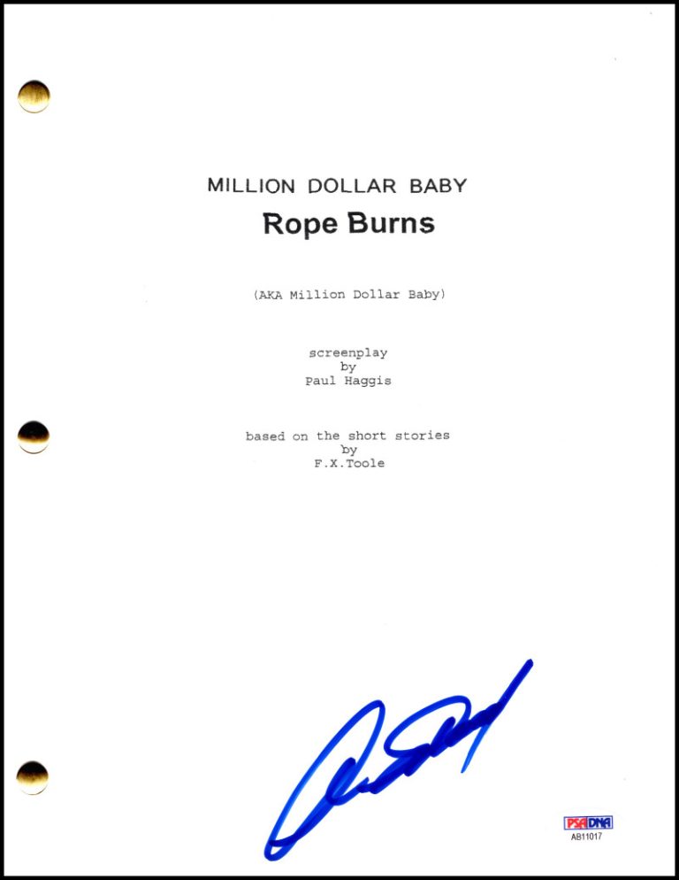 Clint Eastwood Signed Autograph Million Dollar Baby Script Screenplay w/ PSA COA