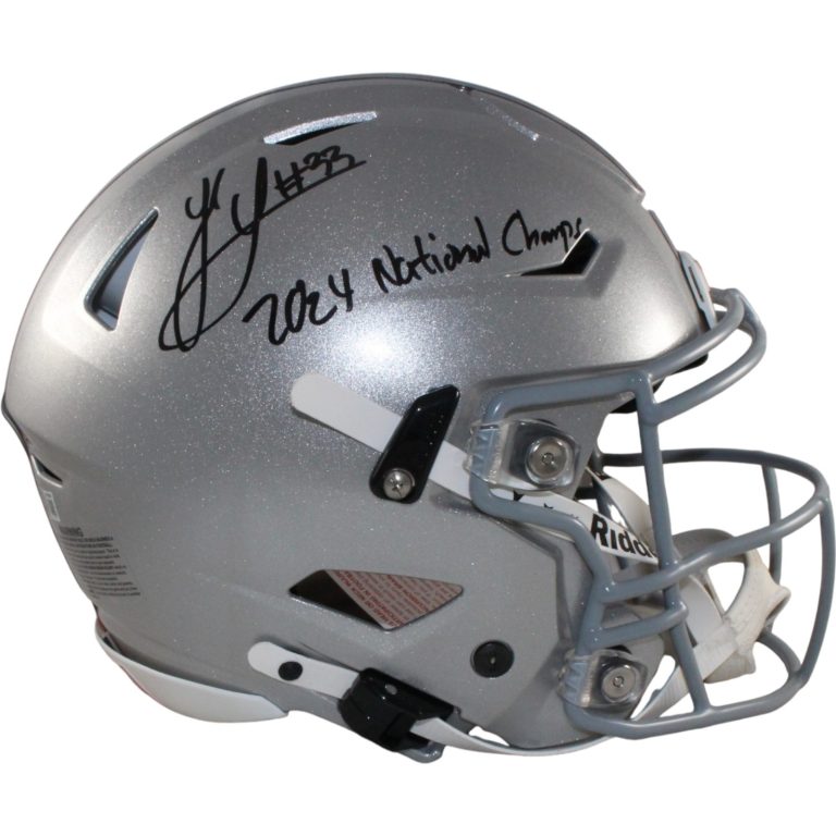 Jack Sawyer Signed Ohio State Buckeyes SpeedFlex Helmet 24 Champs Beckett 56949