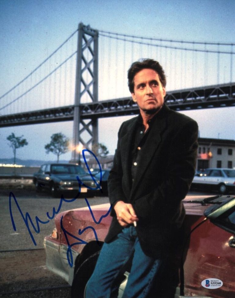 Michael Douglas Signed Autograph 11x14 Photo - Gordon Gekko Wall Street Beckett