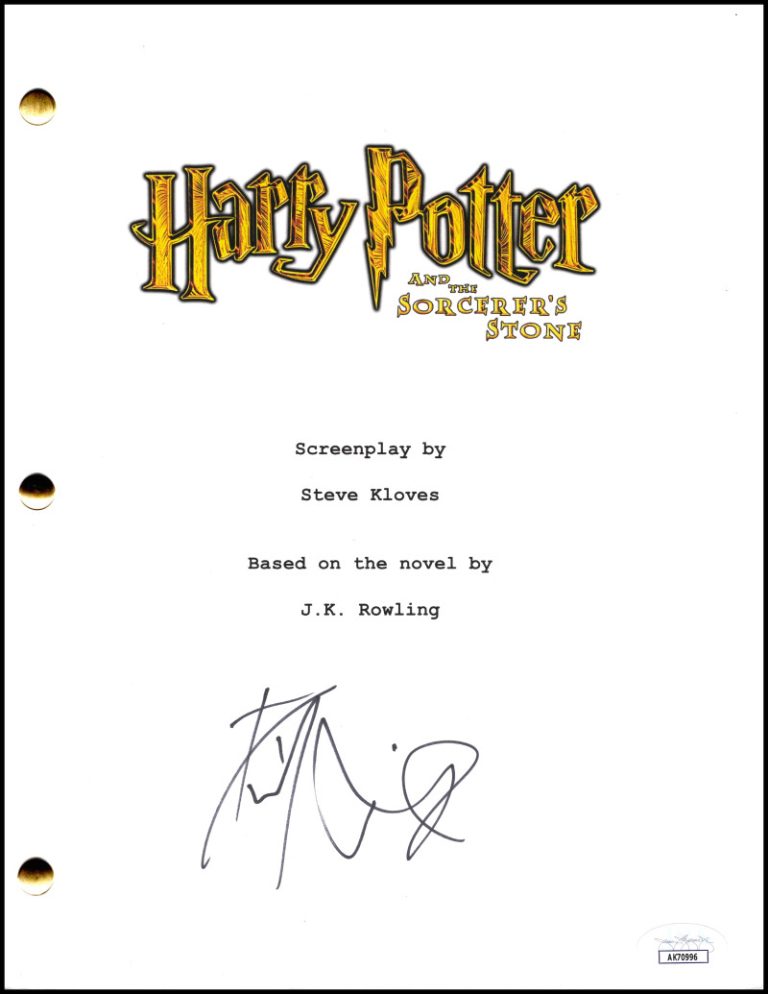 Daniel Radcliffe Signed Autograph Harry Potter Sorcerer's Stone Script - JSA COA