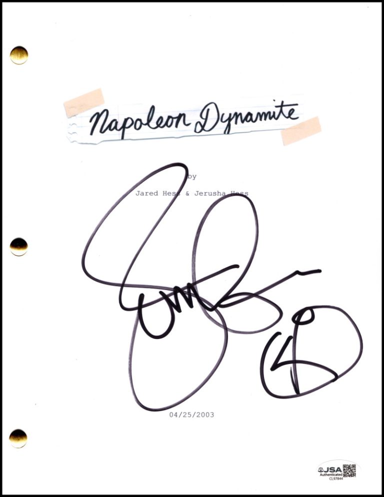 Jon Gries Signed Autograph Napoleon Dynamite Movie Script Screenplay w/ JSA COA