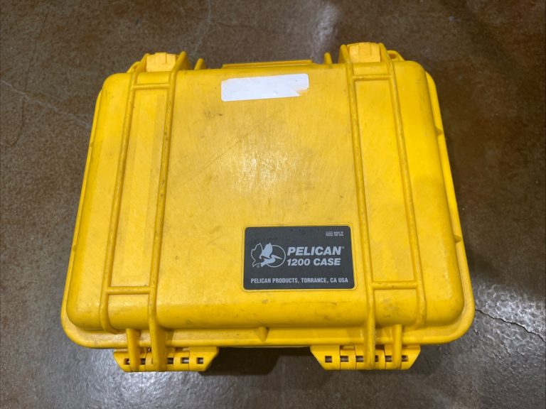 Pelican 1200 Hard Waterproof Case Yellow Complete Foam