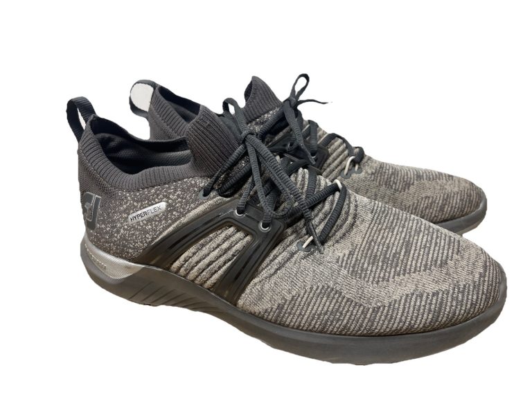 FootJoy HyperFlex Golf Shoes 51081 Men’s 10.5 Medium Gray Knit StratoFoam Spiked