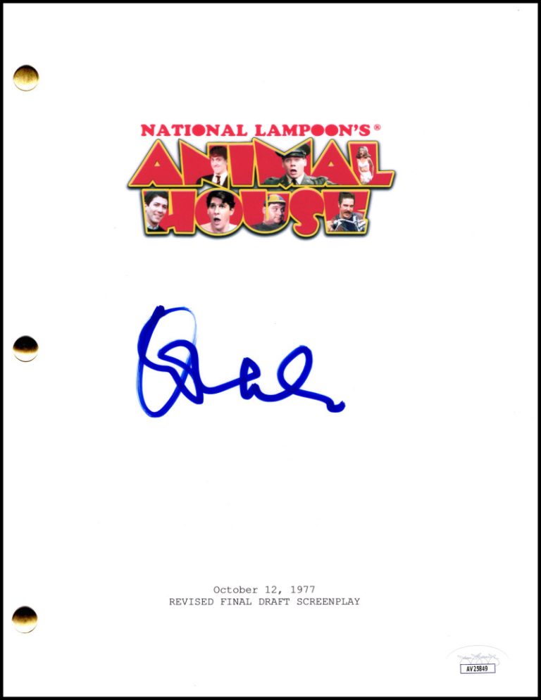 Donald Sutherland Signed Autograph National Lampoon's Animal House Script w/ JSA