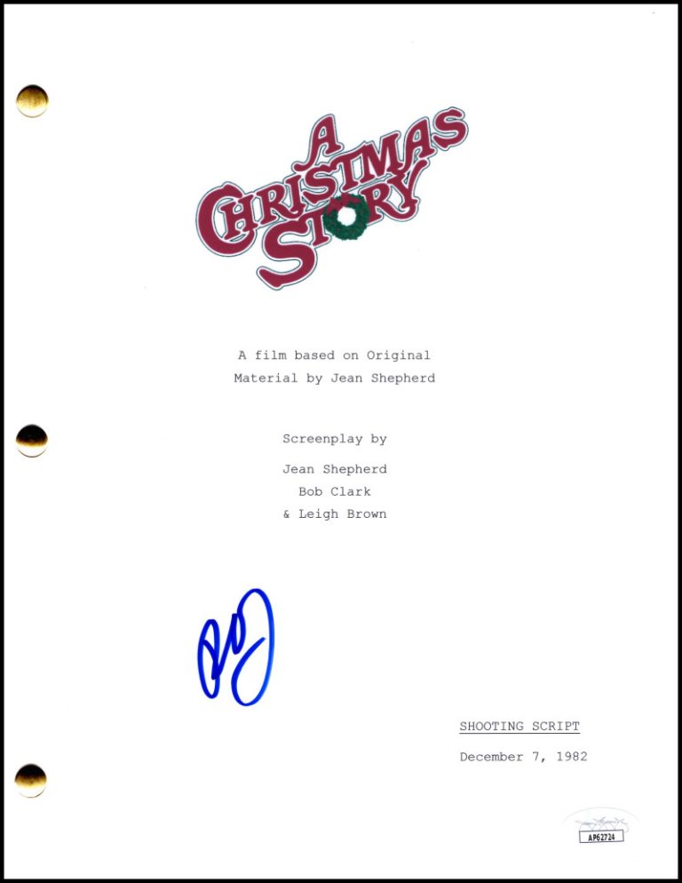 Peter Billingsley Signed Autograph A Christmas Story Full Script Screenplay JSA