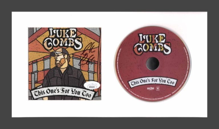 Luke Combs Signed Autograph This Ones For You Too Framed CD Display - JSA COA