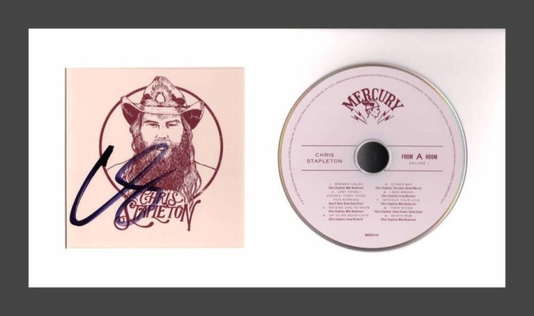 Chris Stapleton Signed Autograph From A Room Vol 1 Framed CD Display Beckett COA