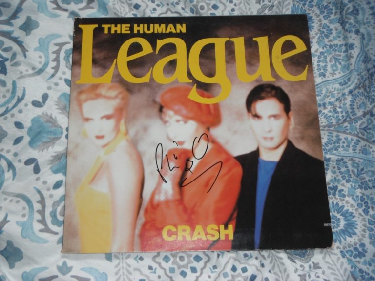 THE HUMAN LEAGUE PHILIP OAKEY SIGNED CRASH VINYL ALBUM