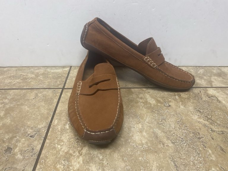 Cole Haan Men’s 10.5 Brown Leather Driving Moccasins C30966 Shoes Penny Loafers