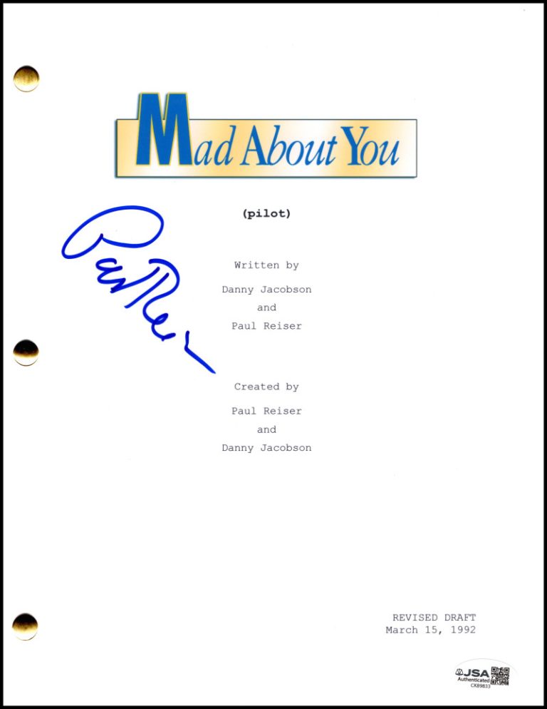 Paul Reiser Signed Autograph Mad About You Full Pilot Script Screenplay JSA COA