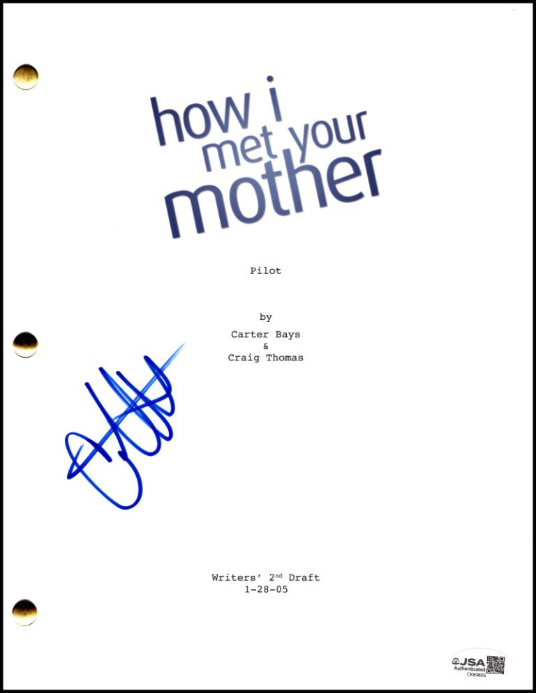 Cristin Milioti Signed Autograph How I Met Your Mother Full Pilot Script JSA COA