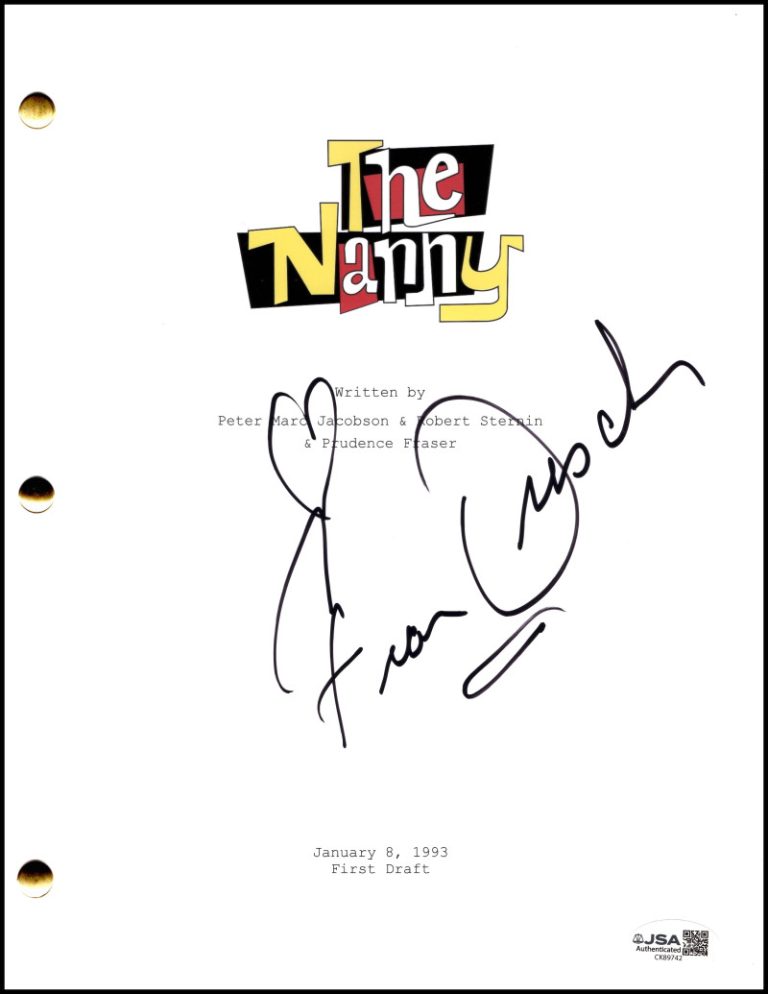 Fran Drescher Signed Autograph The Nanny Pilot Script Screenplay - Fine JSA COA