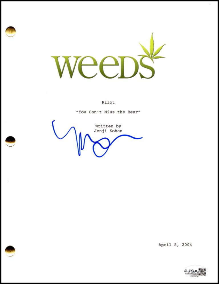 Mary-Louise Parker Signed Autograph Weeds Full Pilot Script Screenplay - JSA COA