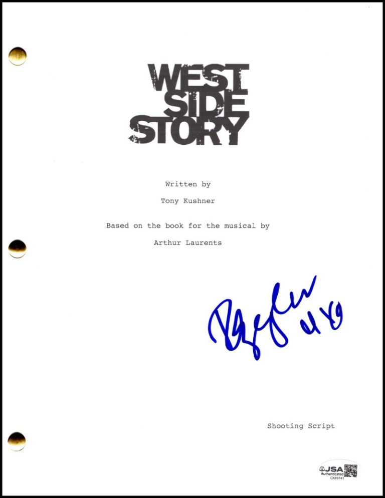 Rachel Zegler Signed Autograph Spielberg West Side Story Script Screenplay JSA