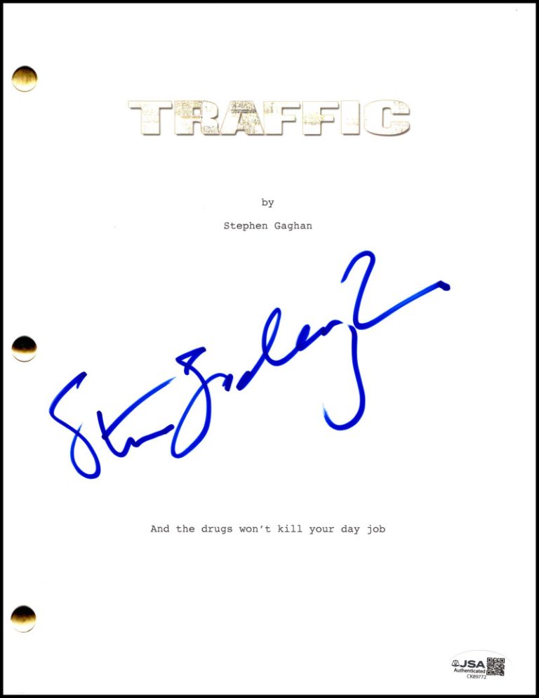 Steven Soderbergh Signed Autograph Traffic Full Script Screenplay w/ JSA COA