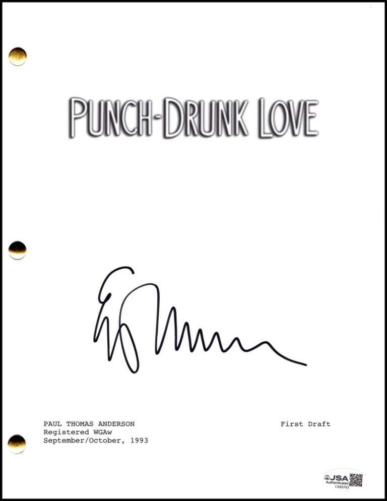 Emily Watson Signed Autograph Punch-Drunk Love Full Script Screenplay w/ JSA COA