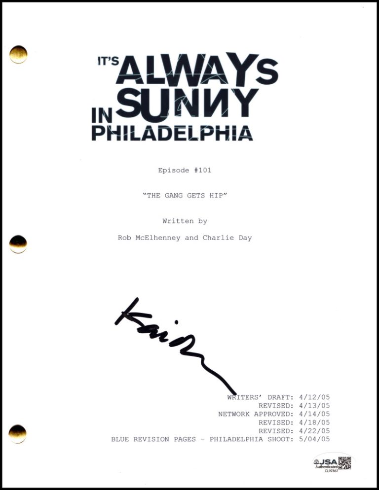 Kaitlin Olson Signed Autograph Always Sunny in Philadelphia Pilot Script JSA COA