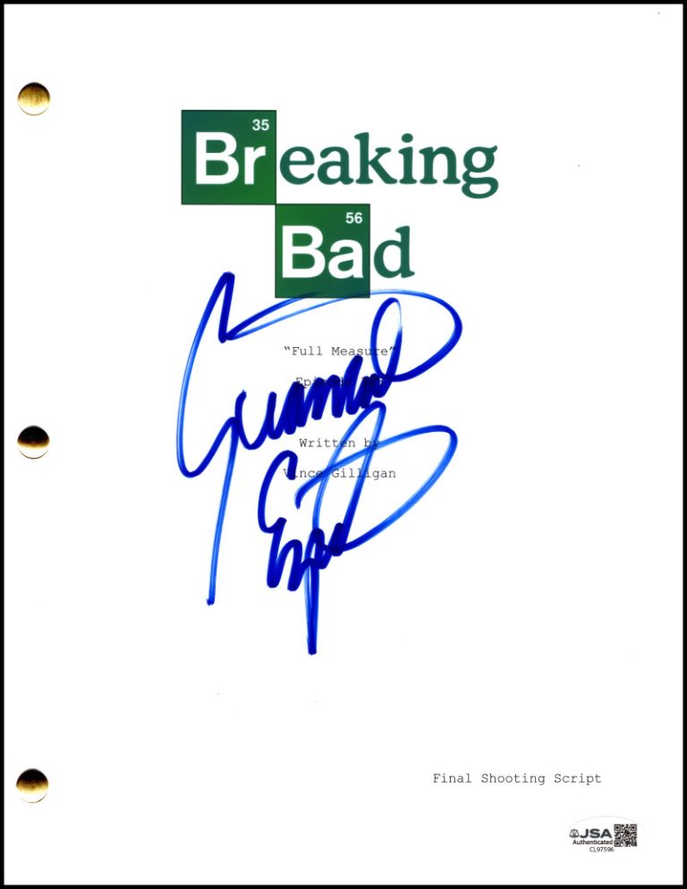 Giancarlo Esposito Signed Autograph Breaking Bad Full Script - Gus Fring JSA COA