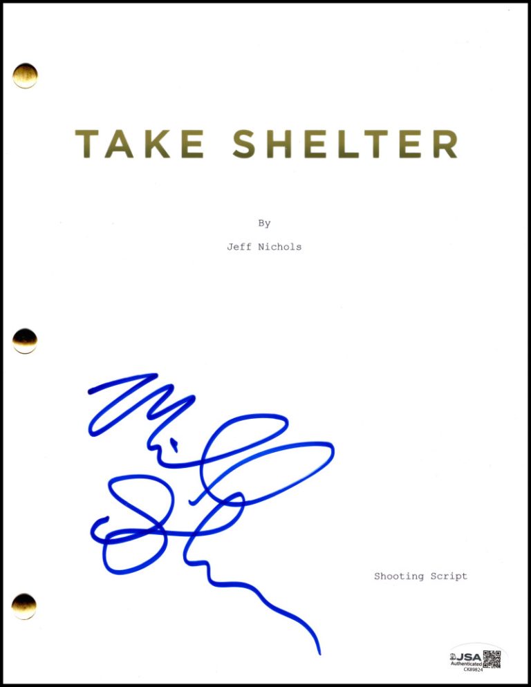 Michael Shannon Signed Autograph Take Shelter Full Script Screenplay w/ JSA COA