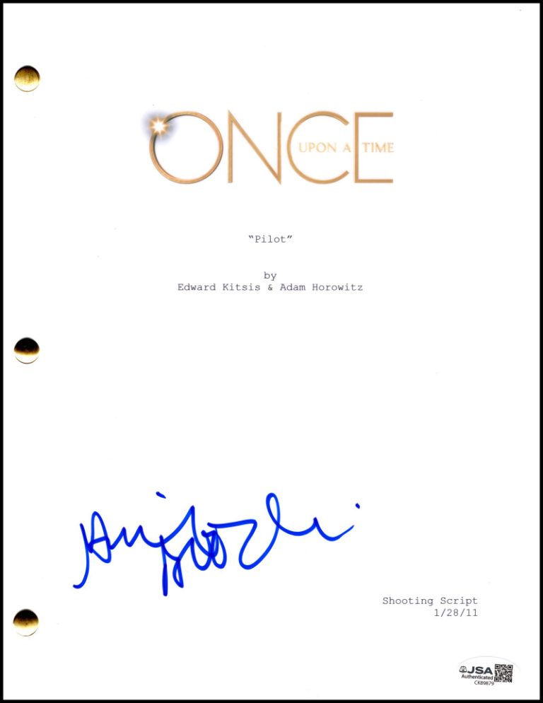 Ginnifer Goodwin Signed Autograph Once Upon A Time Full Script Screenplay JSA