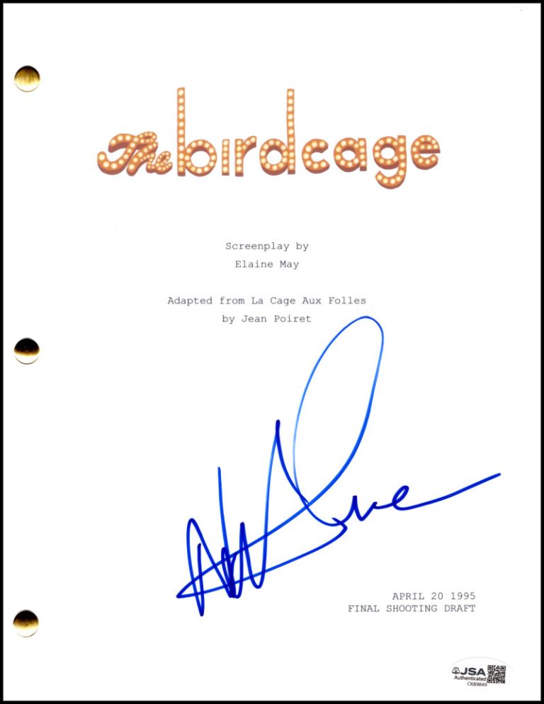 Nathan Lane Signed Autograph The Birdcage Full Movie Script Screenplay JSA COA