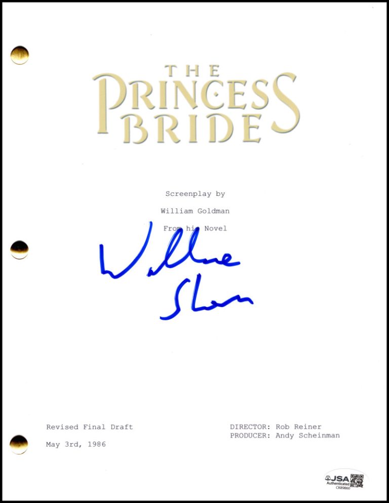 Wallace Shawn Signed Autograph The Princess Bride Full Script Screenplay JSA COA