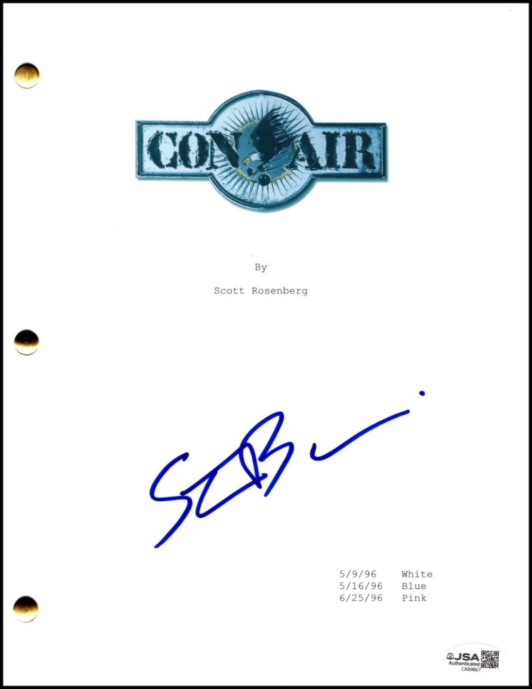 Steve Buscemi Signed Autograph Con Air Full Script Screenplay - Garland JSA COA